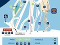 Plan des pistes Mont Bellevue