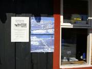 Petit plan des pistes aux caisses