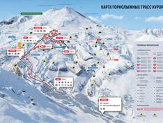 Plan des pistes Mt. Elbrus