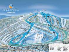 Plan des pistes China Peak