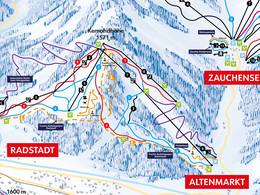 Plan des pistes Radstadt/Altenmarkt