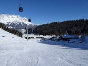 Descente vers la vallée jusqu'à Ellmau vers la Hartkaiserbahn