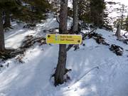 Signalisation des pistes au Feuerkogel