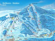 Plan des pistes Herlíkovice-Bubákov