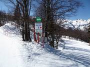 Signalisation des pistes dans le domaine skiable Vogel