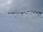 Zone pour débutants au télésiège quatre places Ecole