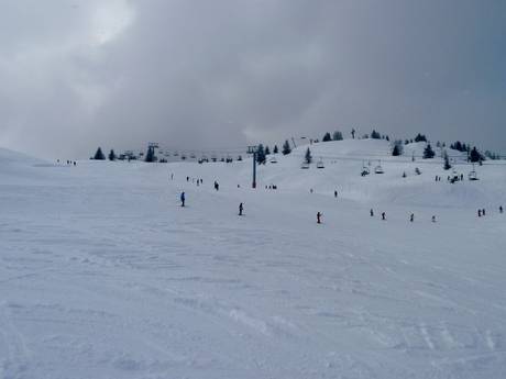Domaines skiables pour les débutants à Chamonix-Mont-Blanc – Débutants Les Houches/Saint-Gervais – Prarion/Bellevue (Chamonix)