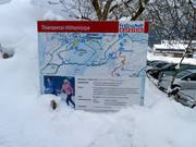 Le plan des pistes de ski de fond dans la station de Thiersee-Mitterland