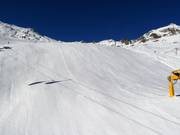 Piste préparée au Giggijoch
