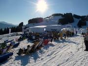 Pause au village d'igloos à Brixen im Thale
