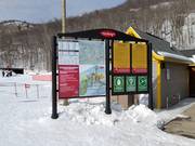 Panneau d'information à la station de la vallée
