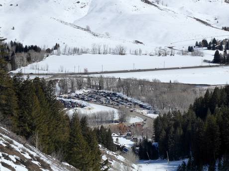 Idaho: Accès aux domaines skiables et parkings – Accès, parking Bald Mountain – Sun Valley