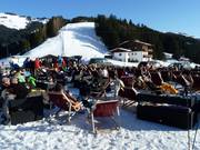 Chaises longues au Maierl-Alm