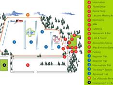 Plan des pistes Four Lakes