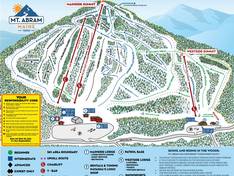 Plan des pistes Mt. Abram