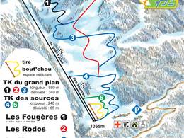 Plan des pistes Le Grand Plan – Col du Barioz