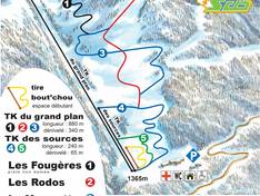 Plan des pistes Le Grand Plan – Col du Barioz