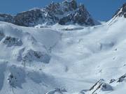 Pistes difficiles au Col des Vés