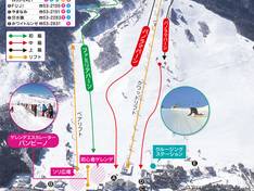 Plan des pistes Mont Deus Hidakuraiyama Snow Park