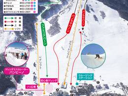 Plan des pistes Mont Deus Hidakuraiyama Snow Park