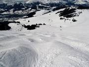 Départ de la piste à bosses