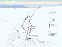 Plan des pistes Drammen (Skimore)
