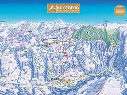 Plan des pistes Kristberg – Silbertal