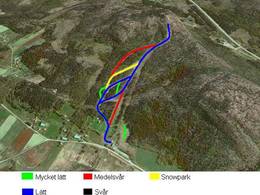 Plan des pistes Skulebacken