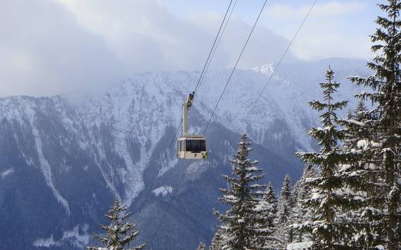 Le plus grand dénivelé dans le massif du Rofan – domaine skiable Rofan – Maurach