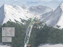 Plan des pistes Cerro Martial