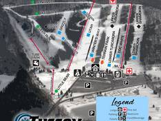 Plan des pistes Tussey Mountain