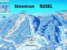 Plan des pistes Rusel