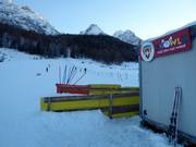 Pente d'entraînement à Tarasp