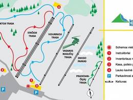 Plan des pistes Kalitos Kalnas – Anykščiai