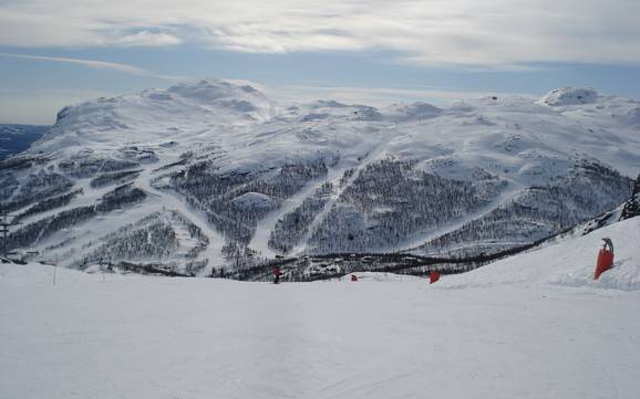 La plus haute gare aval à Skistar – domaine skiable Hemsedal
