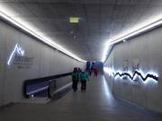 Accès soigné de la gare à la télécabine