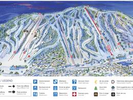 Plan des pistes Sommet Saint-Sauveur