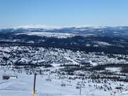 Vue sur les hébergements du Høyfjellssenter