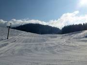 Piste facile au téléski familial