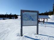 Plan des pistes dans le domaine skiable de Ruka