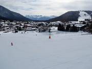 Vue depuis le Geigenbühel sur Seefeld au Tyrol