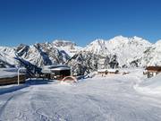 Zone pour débutants à la station supérieure du Sonnenkopfbahn