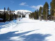 Piste familiale facile et large