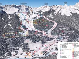 Plan des pistes Ladurns