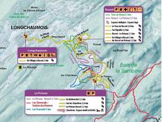 Plan des pistes Longchaumois – Rosset