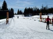 Départ des pistes de ski de fond à Štrbské Pleso