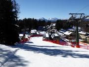 Piste vers la station de vallée Falzeben