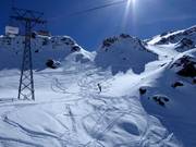 Pentes de poudreuse à Furtschellas