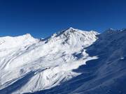 Vue sur le cirque d'Ascherhütte avec les remontées Versing- et Furglerblickbahn