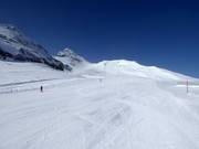Large piste de glacier au Vorab